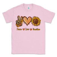 Bubblegum Pink Peace Love Sunshine Classic Tee - Jasminsmagicworld
