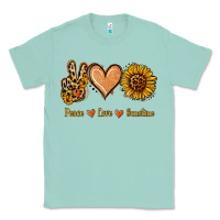 Seafoam Peace Love Sunshine Classic Tee - Jasminsmagicworld