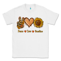 White Peace Love Sunshine Classic Tee - Jasminsmagicworld