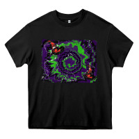 Black halloween witch hat backgraund Heavy Core Tee - RanaPortraitStore