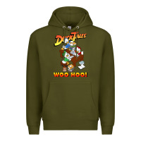 Army Green woo hoo duck tales art gift for fans Premium Hoodie - linhVisuals