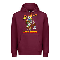 Burgundy woo hoo duck tales art gift for fans Premium Hoodie - linhVisuals