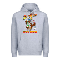 Heather Grey woo hoo duck tales art gift for fans Premium Hoodie - linhVisuals