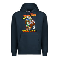 Navy woo hoo duck tales art gift for fans Premium Hoodie - linhVisuals