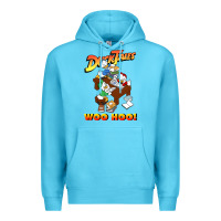 Ocean Blue woo hoo duck tales art gift for fans Premium Hoodie - linhVisuals