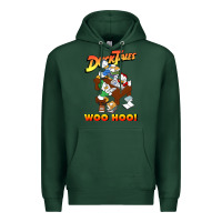 Sports Green woo hoo duck tales art gift for fans Premium Hoodie - linhVisuals