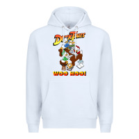 White woo hoo duck tales art gift for fans Premium Hoodie - linhVisuals