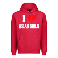 Cardinal i love asian girls t shirt Premium Hoodie - linhVisuals