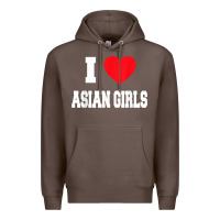 Coffee i love asian girls t shirt Premium Hoodie - linhVisuals