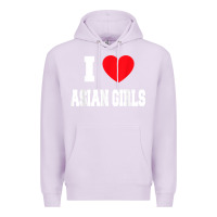 Lilac i love asian girls t shirt Premium Hoodie - linhVisuals