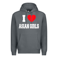 Rock i love asian girls t shirt Premium Hoodie - linhVisuals