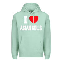 Seafoam i love asian girls t shirt Premium Hoodie - linhVisuals
