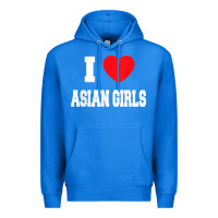 True Royal i love asian girls t shirt Premium Hoodie - linhVisuals