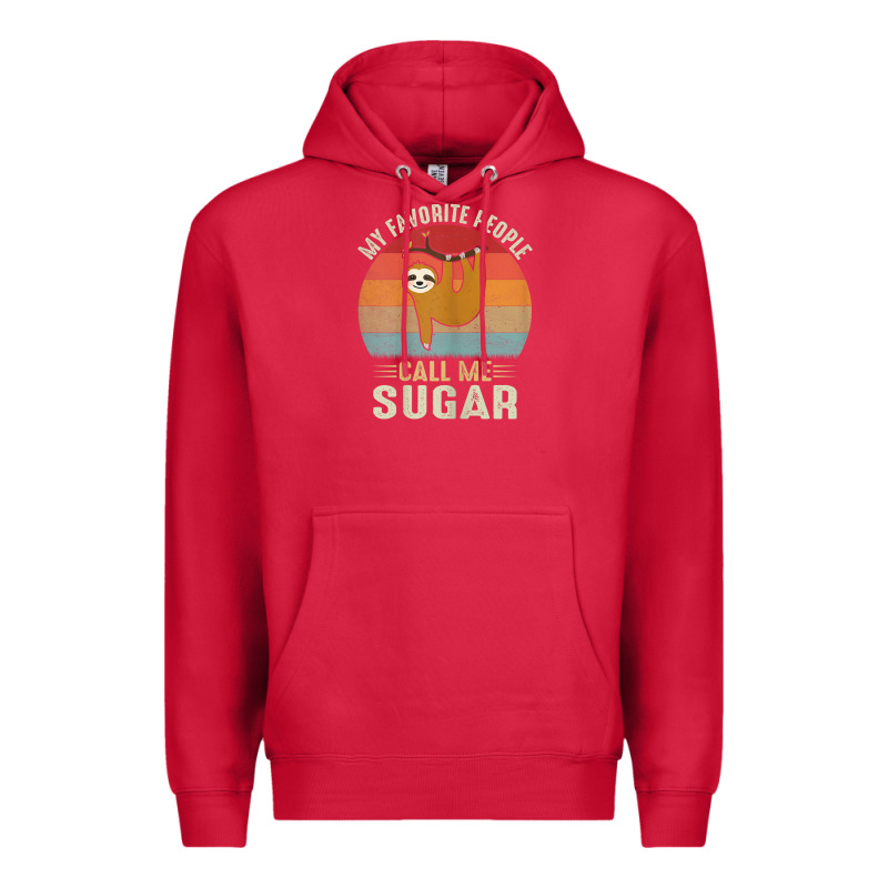 Womens My Favorite People Call Me Sugar Cute Sloth Lover Grandma Premium Hoodie by linhVisuals | Teevron