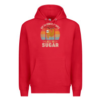 Red womens my favorite people call me sugar cute sloth lover grandma Premium Hoodie - linhVisuals
