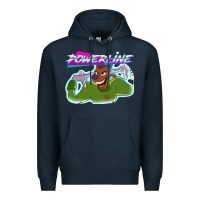 Navy powerline Premium Hoodie - linhVisuals