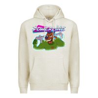 Oatmeal Heather powerline Premium Hoodie - linhVisuals