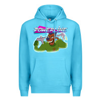 Ocean Blue powerline Premium Hoodie - linhVisuals