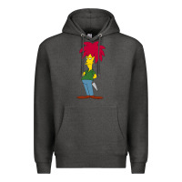 Charcoal Heather simpson Premium Hoodie - linhVisuals