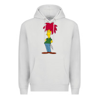 Dove Grey simpson Premium Hoodie - linhVisuals
