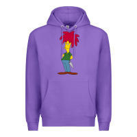 Purple simpson Premium Hoodie - linhVisuals