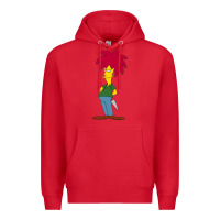 Red simpson Premium Hoodie - linhVisuals