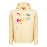 Pina Colada if we get in trouble it's my bestie's fault i listened her t shirt Premium Hoodie - linhVisuals
