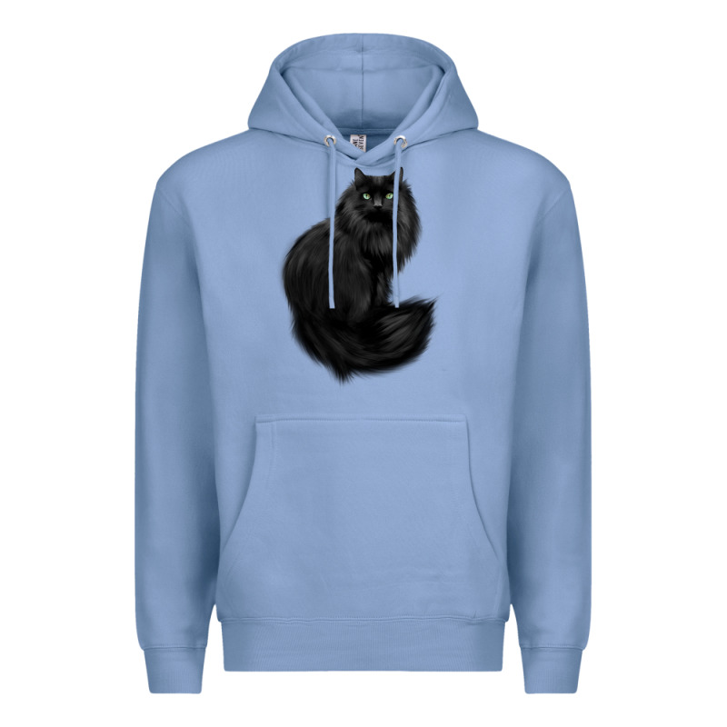 Black Cat Premium Hoodie by linhVisuals | Teevron