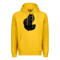 Lemon black cat Premium Hoodie - linhVisuals