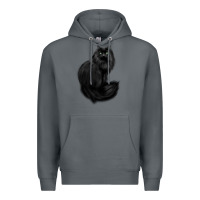 Rock black cat Premium Hoodie - linhVisuals