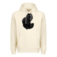 Sandshell black cat Premium Hoodie - linhVisuals