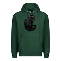 Sports Green black cat Premium Hoodie - linhVisuals