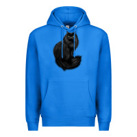 True Royal black cat Premium Hoodie - linhVisuals