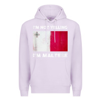 Lilac i'm not yelling i'm maltese shirt  malta flag t shirt Premium Hoodie - linhVisuals