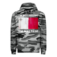 Slate Camo i'm not yelling i'm maltese shirt  malta flag t shirt Premium Hoodie - linhVisuals