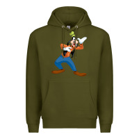 Army Green goofy Premium Hoodie - linhVisuals