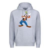 Heather Grey goofy Premium Hoodie - linhVisuals