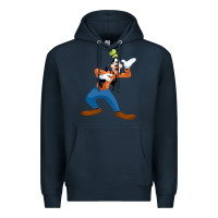 Navy goofy Premium Hoodie - linhVisuals