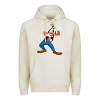 Oatmeal Heather goofy Premium Hoodie - linhVisuals