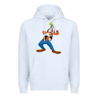 White goofy Premium Hoodie - linhVisuals