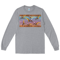 Heather Grey dinosaur pterodactyl sippy cup Long Sleeve Tee - Artiststas