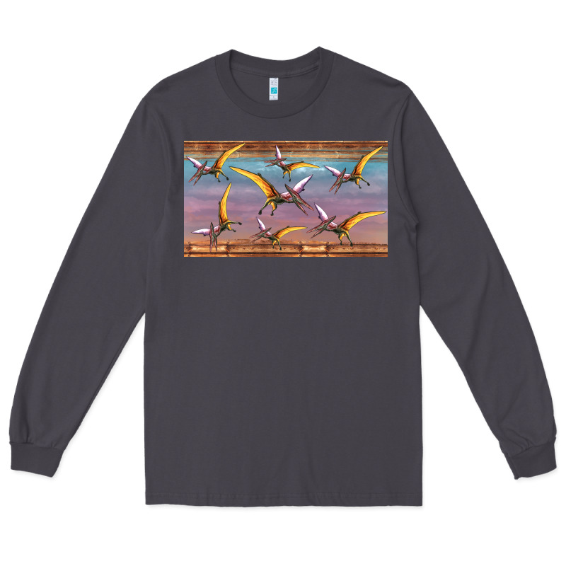 Dinosaur Pterodactyl Sippy Cup Long Sleeve Tee by Artiststas | Teevron