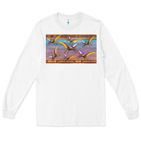 White dinosaur pterodactyl sippy cup Long Sleeve Tee - Artiststas