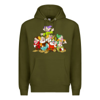 Army Green grumpy dopey dwarf Premium Hoodie - linhVisuals