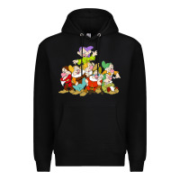 Black grumpy dopey dwarf Premium Hoodie - linhVisuals