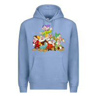 Colony Blue grumpy dopey dwarf Premium Hoodie - linhVisuals