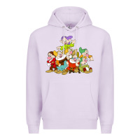 Lilac grumpy dopey dwarf Premium Hoodie - linhVisuals