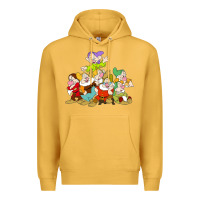 Mustard grumpy dopey dwarf Premium Hoodie - linhVisuals