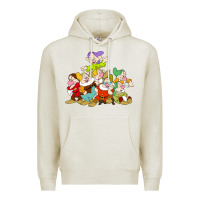 Oatmeal Heather grumpy dopey dwarf Premium Hoodie - linhVisuals
