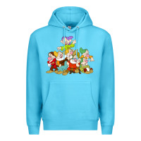 Ocean Blue grumpy dopey dwarf Premium Hoodie - linhVisuals